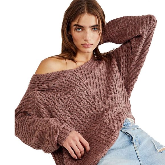 Free People Sweaters - Free People Sunset V-Neck Pullover Knit Sweater Size S